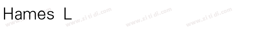 Hames Light字体转换